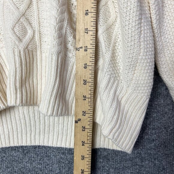 NEW $110 Madewell Hollydene Ruffle-Shoulder Pullover Sweater Size Small WOOL - Picture 6 of 9